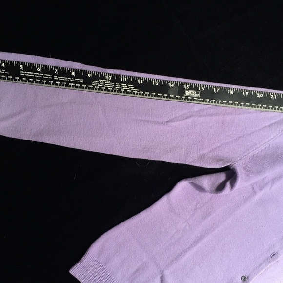 GEORGE Jeweled/Beaded SPRING SUMMER Cardigan, LAVENDER, Women’s Size M - Picture 7 of 10